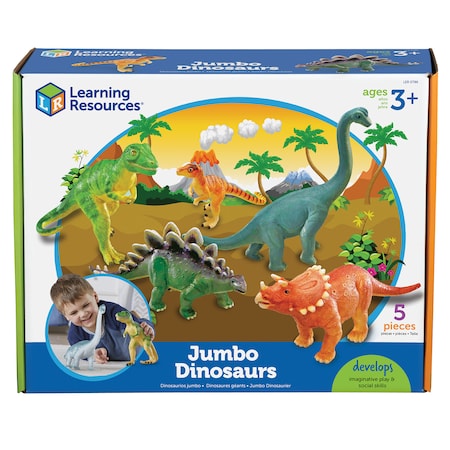 Learning Resources Jumbo Dinosaurs, Set of 5 0786